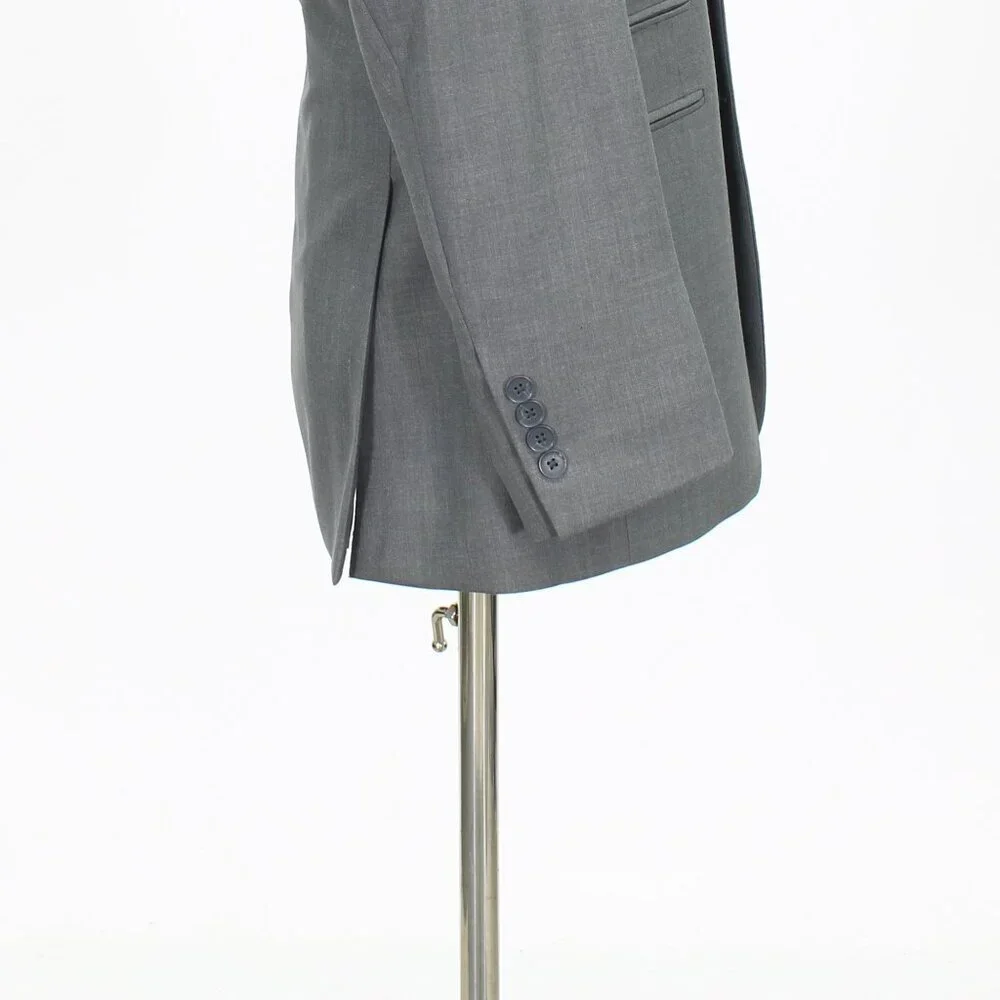 J. Ferrar 36S Gray Solid 2-Button Sport Coat Blazer Jacket T640